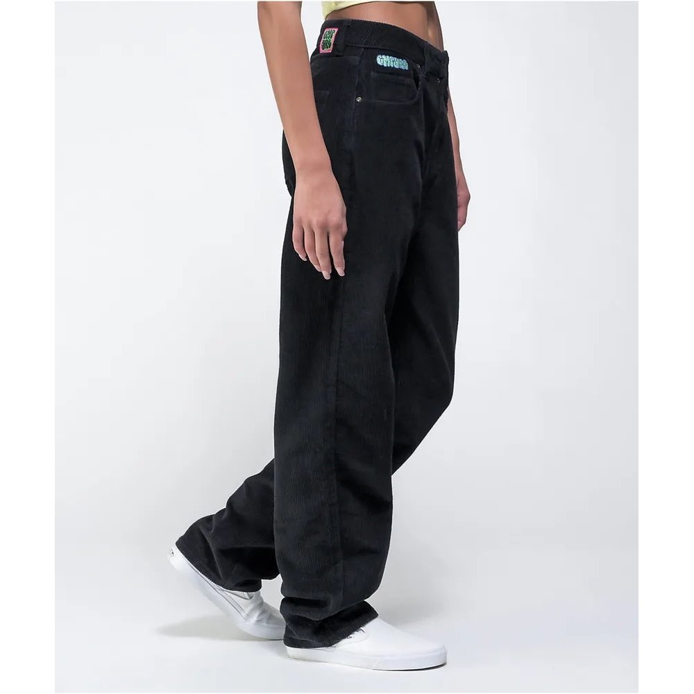 Empyre Tori 90s Black Corduroy Skate Pants Baggy Zumiez Grunge Goth sz 9‎